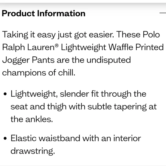 NWT Men's Polo Ralph Lauren Camouflage Waffle Printed  Jogger Pants - Picture 5 of 6